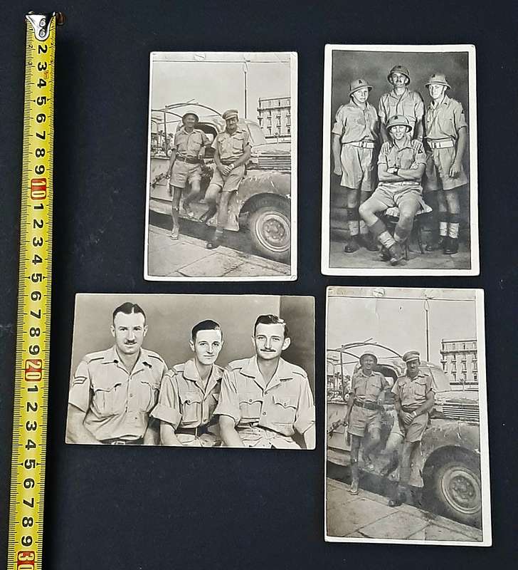 WW2: NMR 6th SA Armoured Division Egypt/ Italy B/w Photographs x4  (Inscribed).