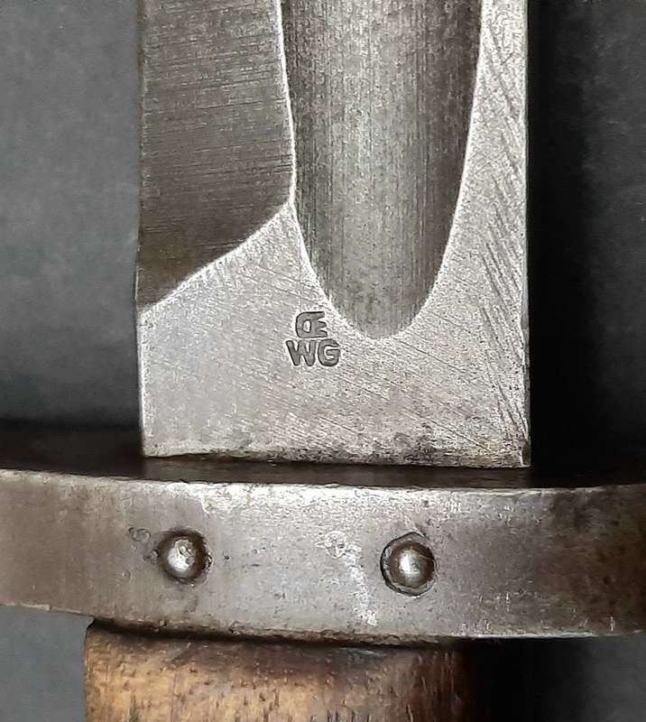 RARE: WW1 Austro-Hungarian 'Czech Legion' M1895 Steyr Bayonet w/ Steel Scabbard (36cm).