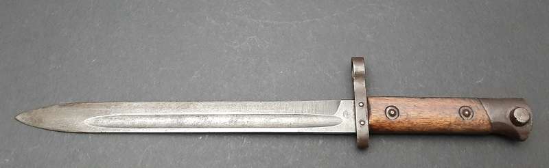 RARE: WW1 Austro-Hungarian 'Czech Legion' M1895 Steyr Bayonet w/ Steel Scabbard (36cm).