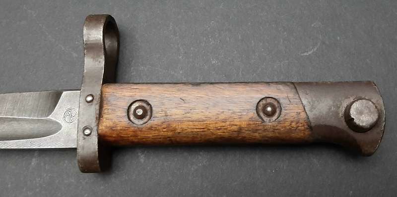 RARE: WW1 Austro-Hungarian 'Czech Legion' M1895 Steyr Bayonet w/ Steel Scabbard (36cm).