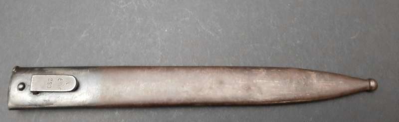 RARE: WW1 Austro-Hungarian 'Czech Legion' M1895 Steyr Bayonet w/ Steel Scabbard (36cm).