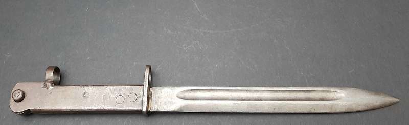 RARE: WW1  German Export M1903 Turkish Mauser 'Ersatz' Bayonet w/ Scabbard ( FN FAL Conversion).