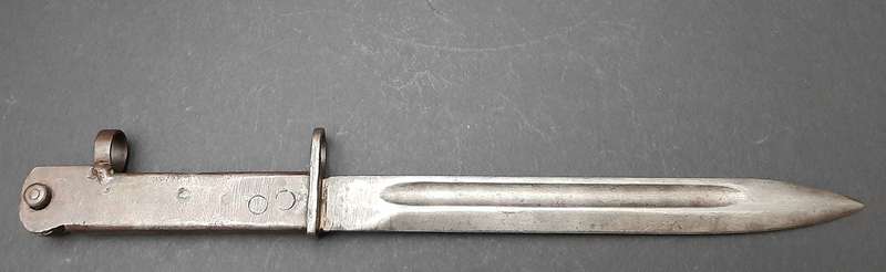 RARE: WW1  German Export M1903 Turkish Mauser 'Ersatz' Bayonet w/ Scabbard ( FN FAL Conversion).
