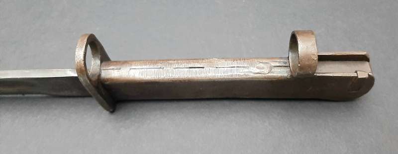 RARE: WW1  German Export M1903 Turkish Mauser 'Ersatz' Bayonet w/ Scabbard ( FN FAL Conversion).