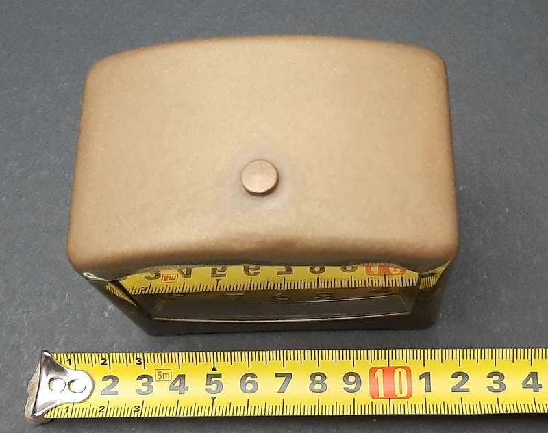Mid-20th Century: European Bayard '8 Days'  Brass Casement Mantel Clock (UNTESTED).