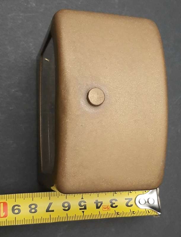 Mid-20th Century: European Bayard '8 Days'  Brass Casement Mantel Clock (UNTESTED).