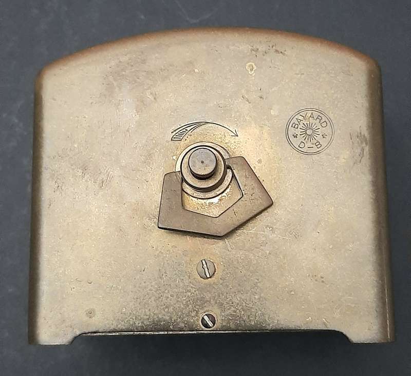 Mid-20th Century: European Bayard '8 Days'  Brass Casement Mantel Clock (UNTESTED).