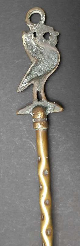 Early 20th Century: English Brass 'Liver Bird' Toasting Fork (45cm).