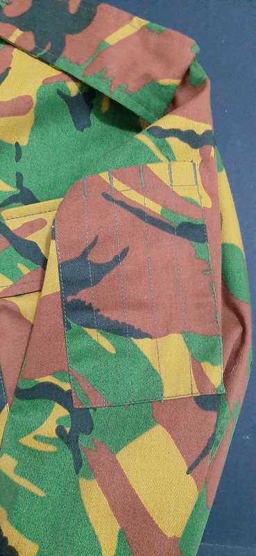 Early 2000s:  British DPM Camouflage 'Tropical Scheme' Private Purchase Fielddress Jacket (XL).