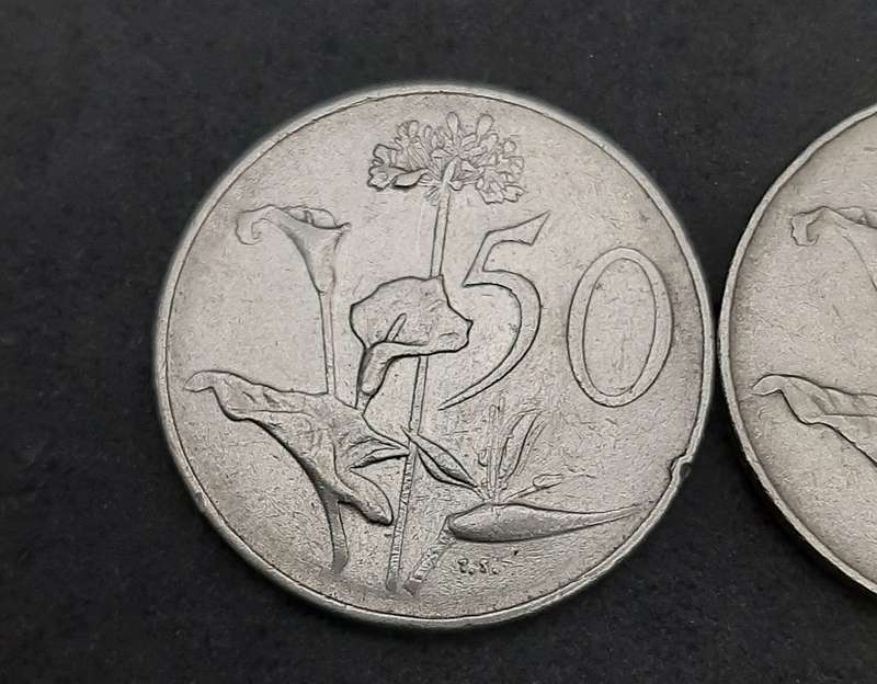 South Africa: 1966 / 68 Nickel 50 cent Coins JVR & Dönges Lot x 4  (F).