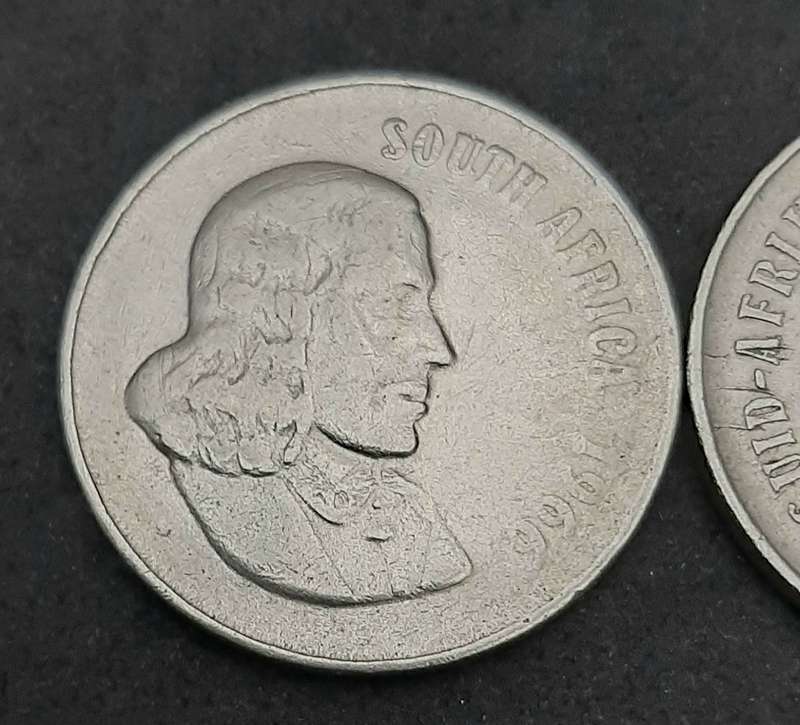 South Africa: 1966 / 68 Nickel 50 cent Coins JVR & Dönges Lot x 4  (F).