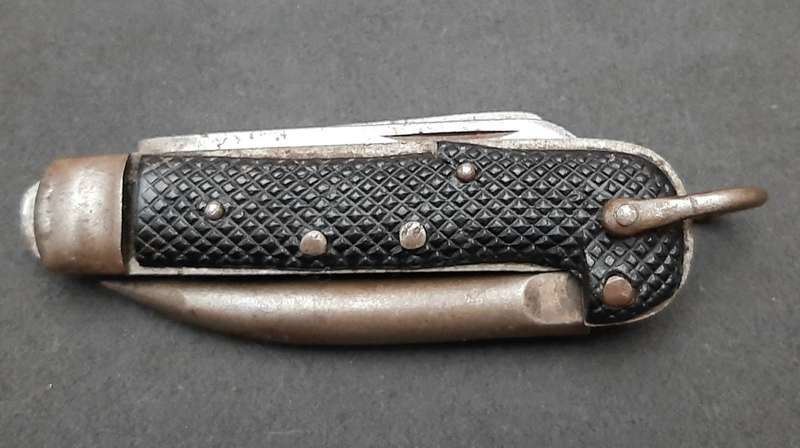 WW2 : British Army 1942 Jack-Knife / Pocket Knife w/ Bexoid Grips ( Roger's, Sheffield).