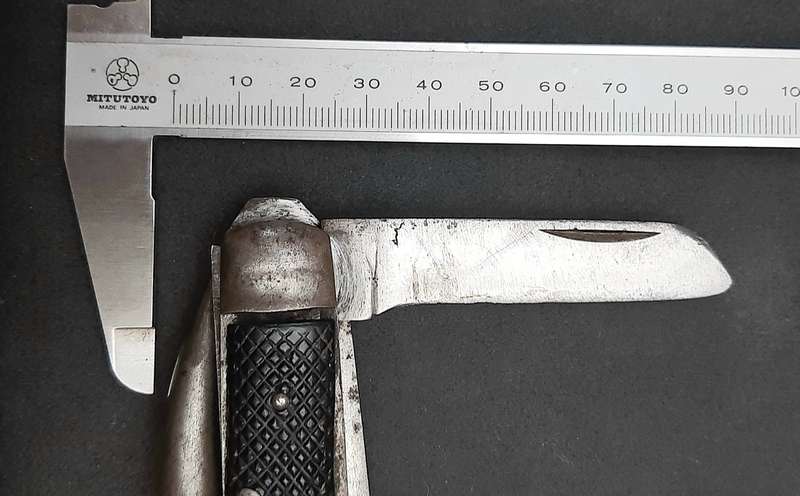 WW2 : British Army 1942 Jack-Knife / Pocket Knife w/ Bexoid Grips ( Roger's, Sheffield).
