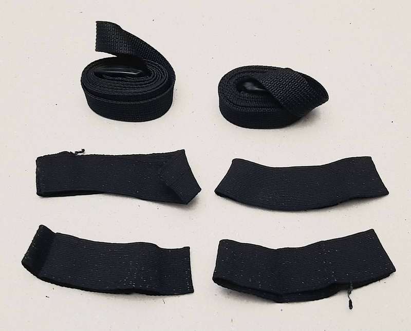 Border War: 1980s SADF Patt.83 Battlejacket Elastic Fittings & Strap / Buckle Lot ( 6 x Pcs).