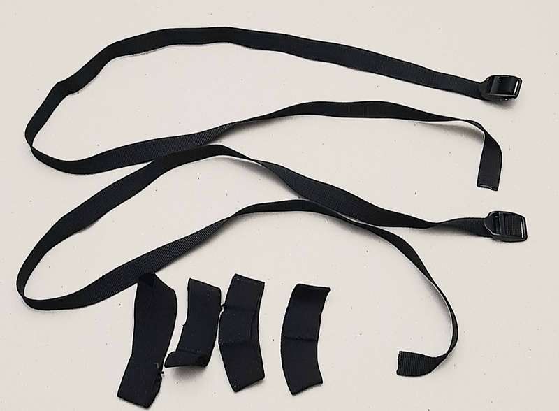 Border War: 1980s SADF Patt.83 Battlejacket Elastic Fittings & Strap / Buckle Lot ( 6 x Pcs).