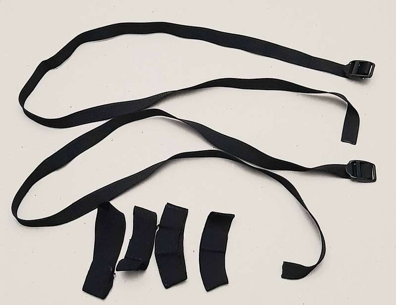 Border War: 1980s SADF Patt.83 Battlejacket Elastic Fittings & Strap / Buckle Lot ( 6 x Pcs).