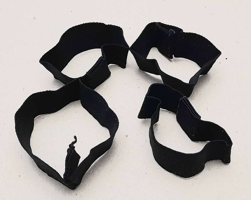 Border War: 1980s SADF Patt.83 Battlejacket Elastic Fittings & Strap / Buckle Lot ( 6 x Pcs).