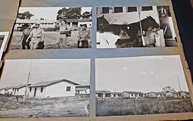 RARE: 1970s SADF Major-General Deon J. Mortimer Photo & Documentation Lot #3  ( 4 Panels D/Sided).