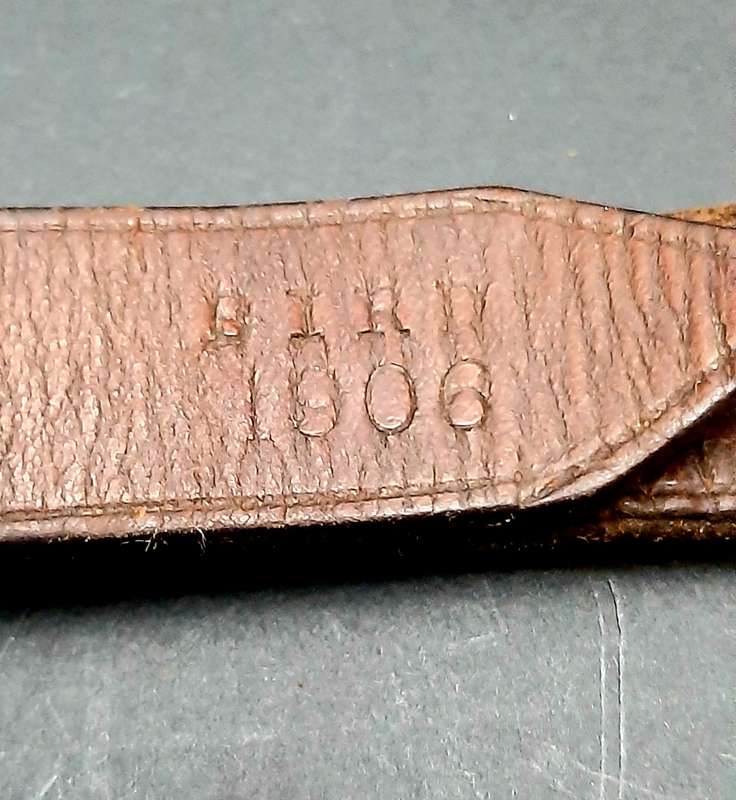 RARE: 1906 Natal Rebellion Era - S.A.C  . 455 Webley Short Leather Pistol Holster & Ammunition Pouch