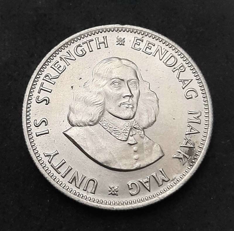1961 South Africa: .500 Silver 20c Coin (XF+).
