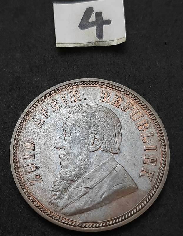 1898 Zuid-Afrikaansche Republiek: Kruger 1 Penny Coin #4  (XF)