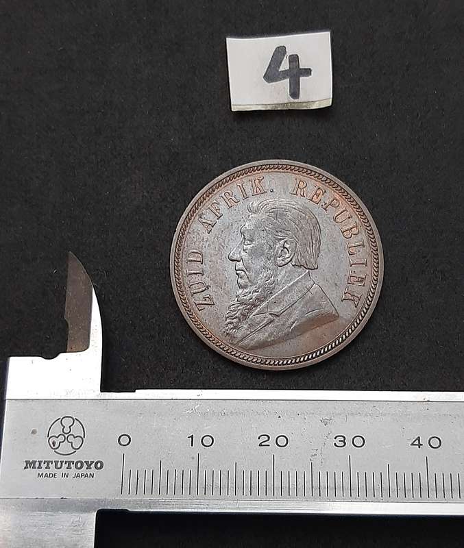 1898 Zuid-Afrikaansche Republiek: Kruger 1 Penny Coin #4  (XF)