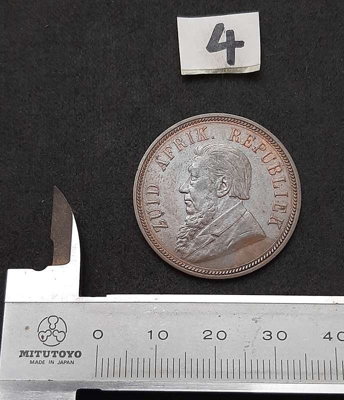 1898 Zuid-Afrikaansche Republiek: Kruger 1 Penny Coin #4  (XF)