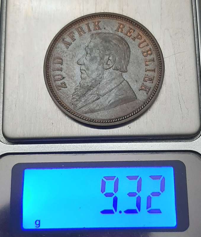 1898 Zuid-Afrikaansche Republiek: Kruger 1 Penny Coin #4  (XF)