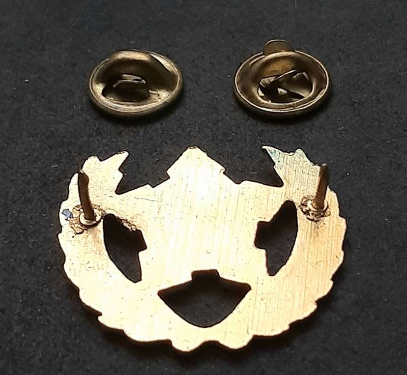 Border War: 1980s SA Navy Metal 5 -Year Volunteer Breast Badge ( Pins Intact).