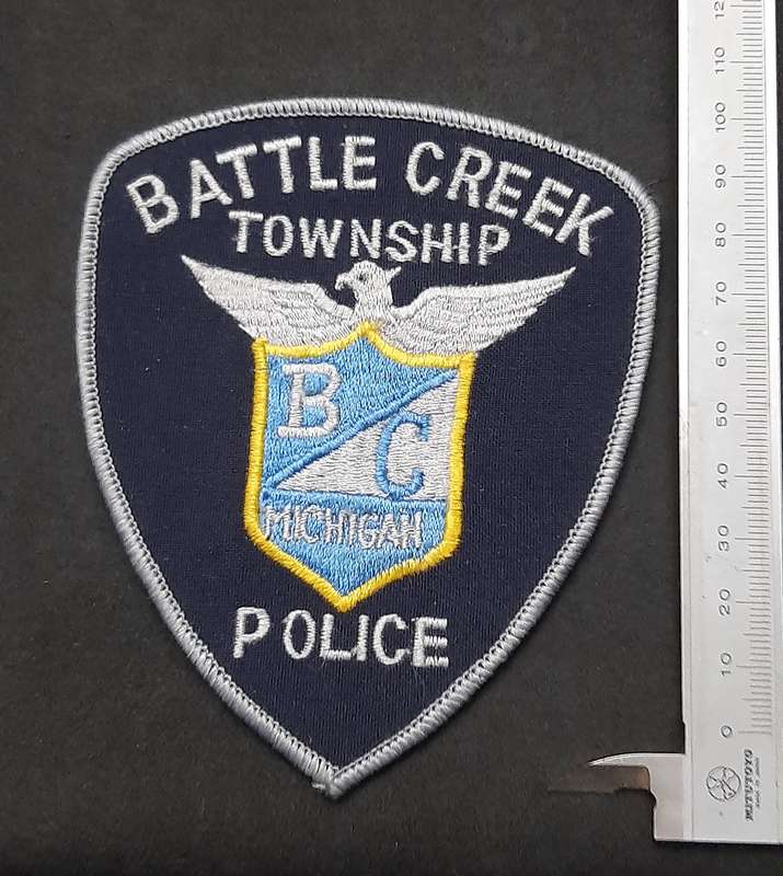 Law Enforcement: United States 'Battle Creek Township Police' Embroidered Shoulder Flash (8cmx10cm).