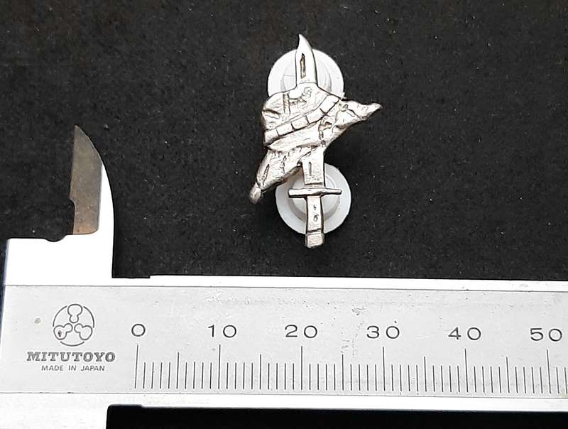 RARE: 1987/88 SADF Operation Hooper .925 Silver Participation Badge (Pins Intact).
