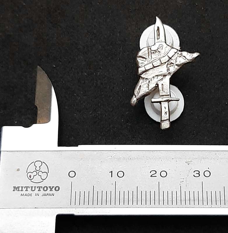 RARE: 1987/88 SADF Operation Hooper .925 Silver Participation Badge (Pins Intact).