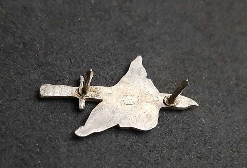 RARE: 1987/88 SADF Operation Hooper .925 Silver Participation Badge (Pins Intact).