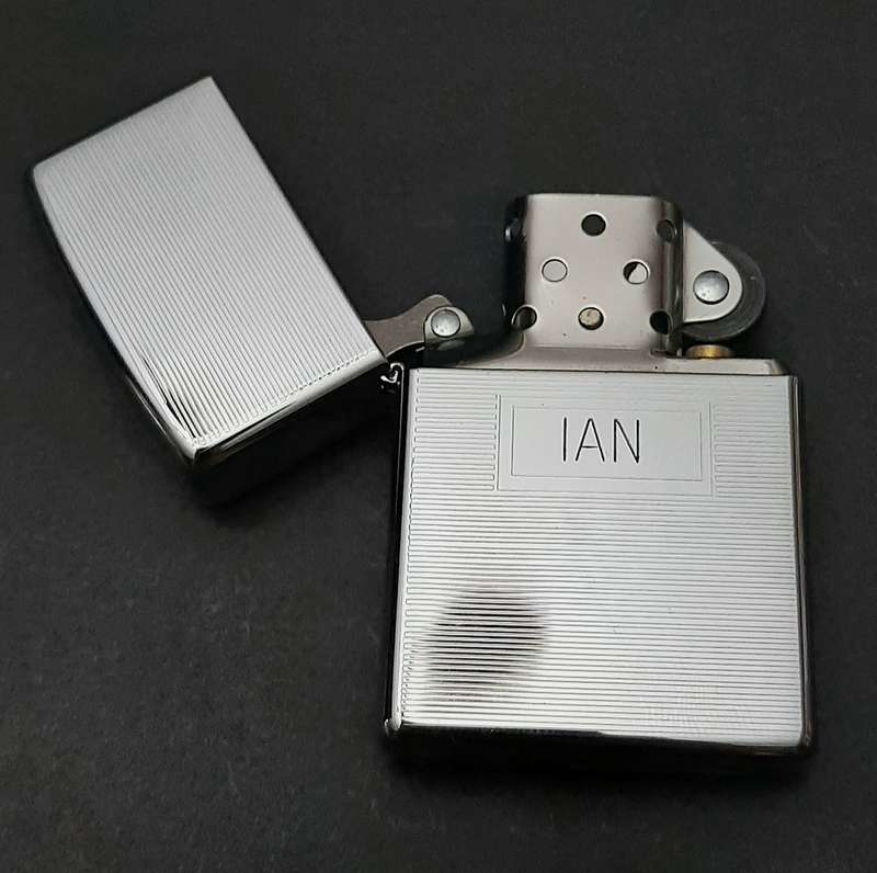 CUSTOMISED: U.S. Zippo Stainless Steel Unused Gas Lighter Box Set ( 3 Pcs)