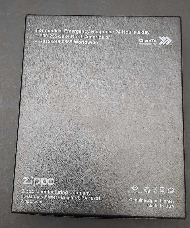 CUSTOMISED: U.S. Zippo Stainless Steel Unused Gas Lighter Box Set ( 3 Pcs)