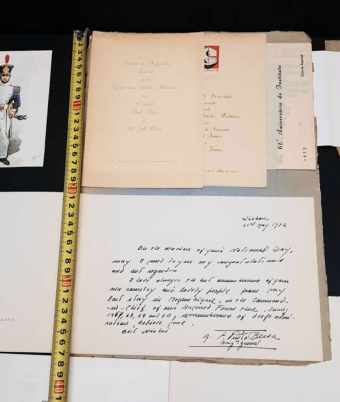 RARE: 1970s SADF Major-General Deon J. Mortimer Letter &  Documentation Lot #4  ( 5 Pcs D/Sided).