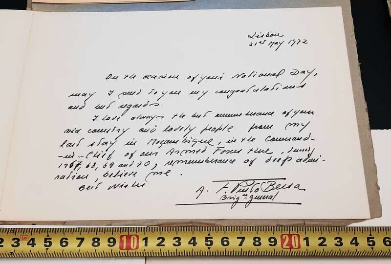 RARE: 1970s SADF Major-General Deon J. Mortimer Letter &  Documentation Lot #4  ( 5 Pcs D/Sided).