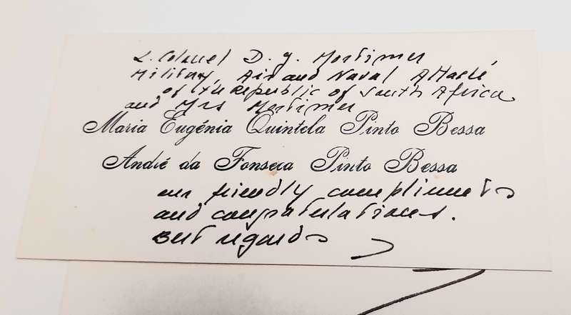 RARE: 1970s SADF Major-General Deon J. Mortimer Letter &  Documentation Lot #4  ( 5 Pcs D/Sided).