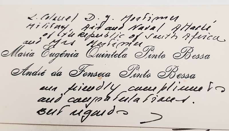 RARE: 1970s SADF Major-General Deon J. Mortimer Letter &  Documentation Lot #4  ( 5 Pcs D/Sided).