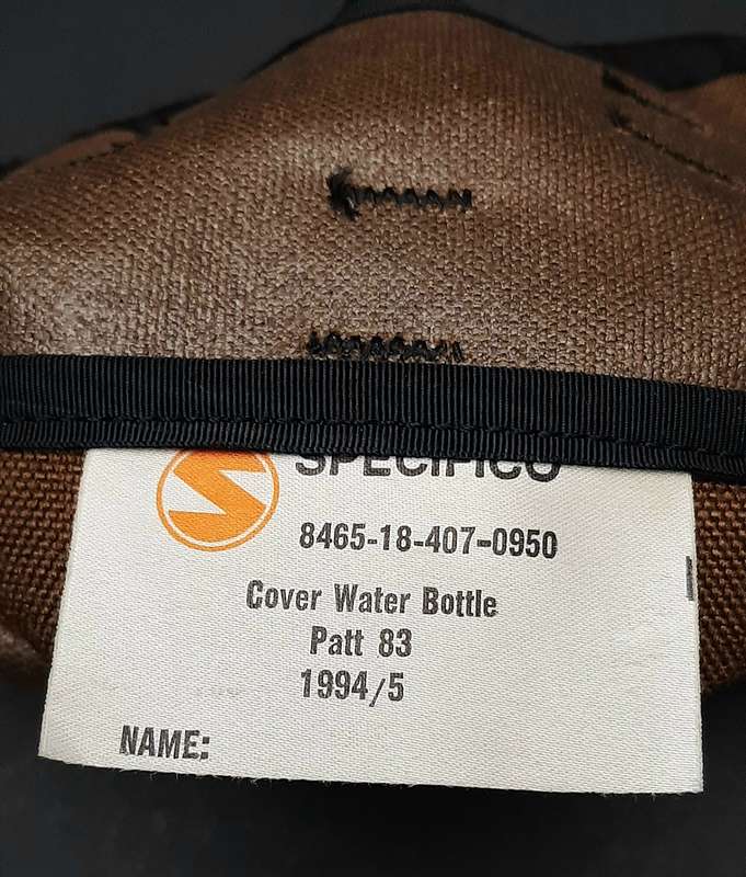 RARE: Mid-1990s SADF Nutria Cordura 1 Litre Canteen Cover w/ Waterbottle.
