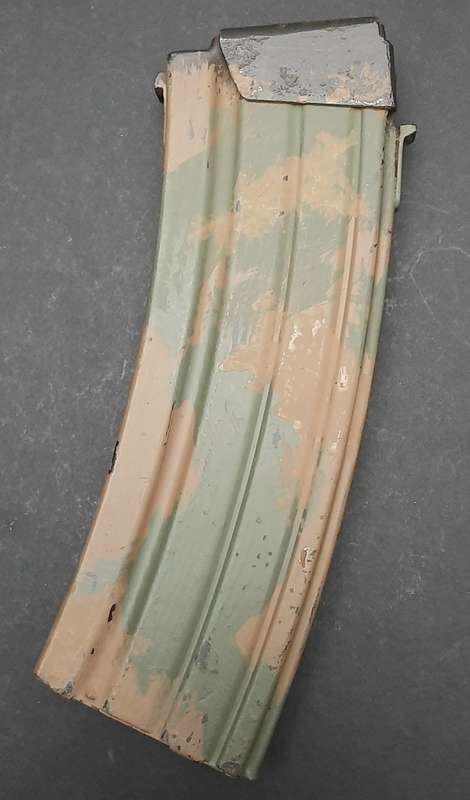 Early 1990s: ABS-ISD 2nd Patt. Camouflage R4/ R5  Steel 30 Rnd Magazine #3.