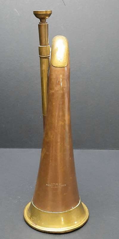 RARE: WW2 Union Defence Force- Regimental Copper Bugle by Boosey & Hawkes Pty. Ltd. (38cm)