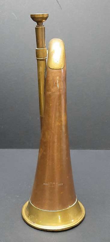 RARE: WW2 Union Defence Force- Regimental Copper Bugle by Boosey & Hawkes Pty. Ltd. (38cm)