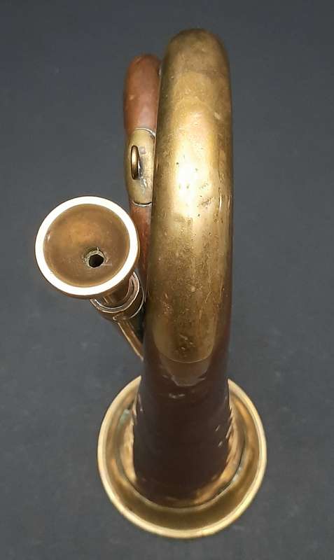 RARE: WW2 Union Defence Force- Regimental Copper Bugle by Boosey & Hawkes Pty. Ltd. (38cm)
