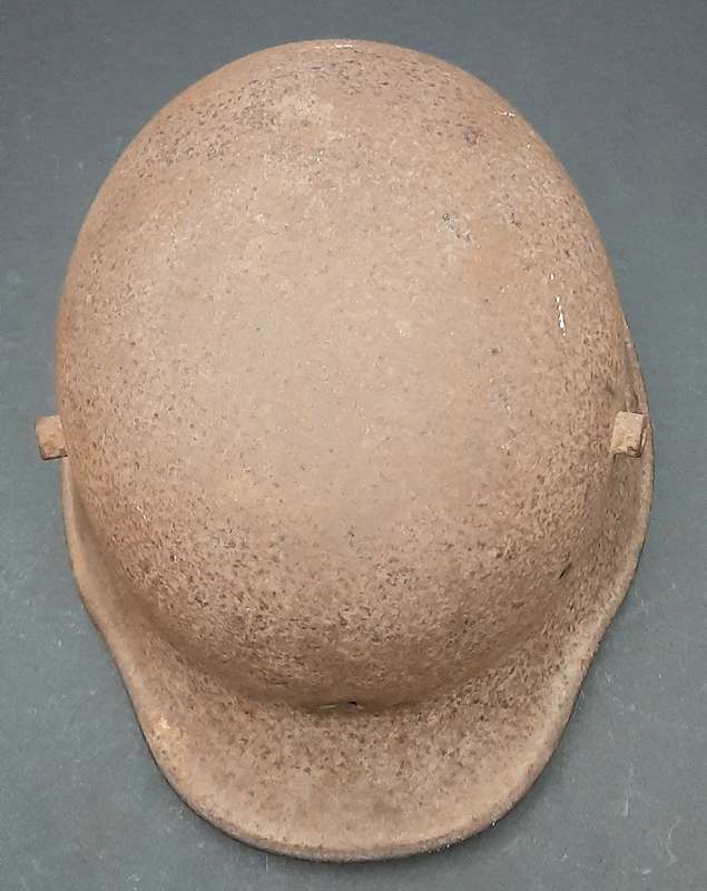 RARE: WWI M1916 German Battle Damaged Steel Helmet Shell in Relic State ( 66/68)