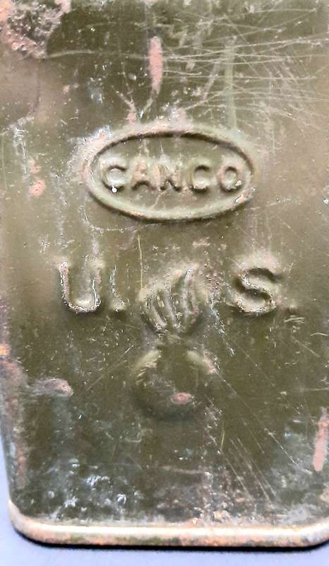 WW2: United States Army M1 Browning. 30 Calibre Machine Gun Steel Ammo Tin