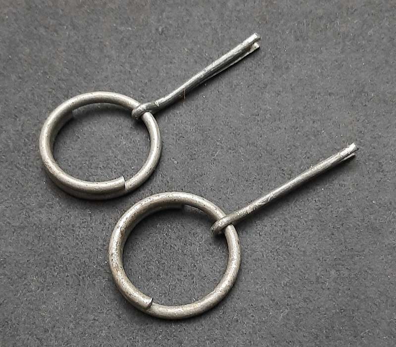 Border War 1980s : SADF Lot Inert M26 Fragmentation & Smoke Grenade Pull-Rings ( 4 x Pcs).