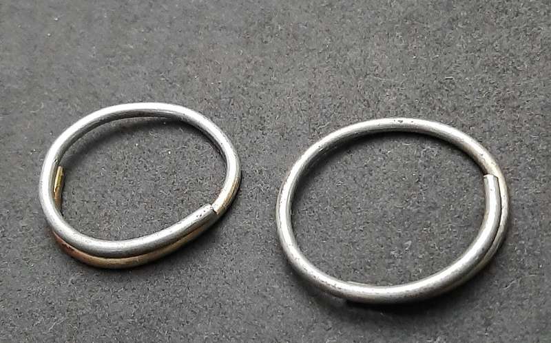 Border War 1980s : SADF Lot Inert M26 Fragmentation & Smoke Grenade Pull-Rings ( 4 x Pcs).