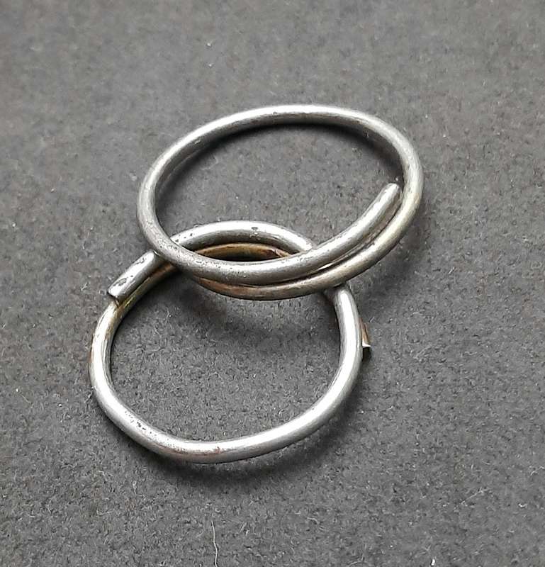 Border War 1980s : SADF Lot Inert M26 Fragmentation & Smoke Grenade Pull-Rings ( 4 x Pcs).