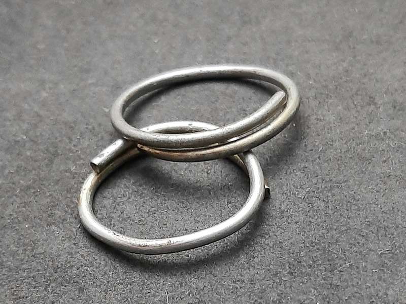 Border War 1980s : SADF Lot Inert M26 Fragmentation & Smoke Grenade Pull-Rings ( 4 x Pcs).